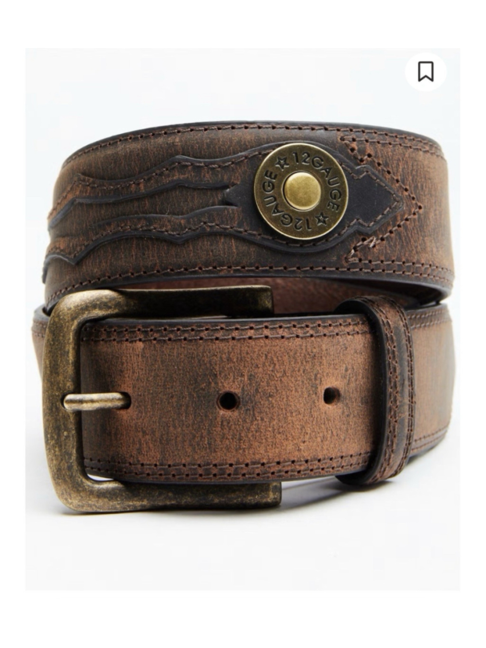 Men's Belt 12 Gauge Shotgun Shell Full CODY JAMES MEN'S 12 GAUGE ORNAMENT Sz33
